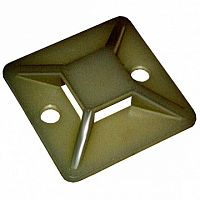 Площадка самоклеящаяся 25х25 черная под хомуты (100шт) | код. UHP31-25-100 | IEK