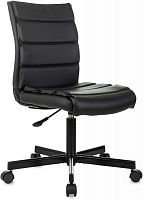 Кресло Бюрократ CH-320M черный эко.кожа крестов. металл черный пластик черный | код 2008304 | БЮРОКРАТ
