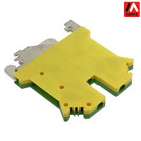 Клеммная колодка на DIN-рейку SANHE SHUKT3N, UL/IEC, 65 А, 2000 В, 24-12 AWG, PA66, корпус желто-зеленый | код 105935 | Sanhe