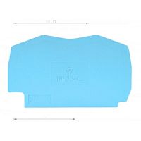 Разделительная пластина, для клемм WKF 2,5 / WKF 4, цвет: синий | код 07.312.2253.6 | Wieland