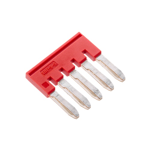 Перемычка вставная для клеммы на 2.5 кв.мм, 5-и полюсная | код SBF-5-5 | DKC Перемычка вставная для клеммы на 2.5 кв.мм, 5-и полюсная | код SBF-5-5 | DKC