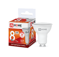 Лампа светодиодная LED-JCDRC-VC 8Вт 230В GU10 6500К 720Лм IN HOME | код 4690612024769 | IN HOME