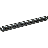 Патч-панель LANMASTER 24 порта с индикаторами, UTP, кат.5E, 1U | код LAN-PPi24U5E | LANMASTER