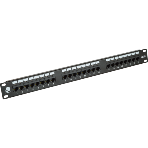 Патч-панель LANMASTER 24 порта с индикаторами, UTP, кат.5E, 1U | код LAN-PPi24U5E | LANMASTER