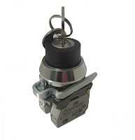 Переключатель Briswik ПЕ 172/4м -С черный 1но+3нз Ключ с фикс 2-поз , во вкл. сост. не вынимается IP40 УХЛ3 10А | код aT-YB-0Ai-0144 | Briswik