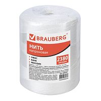 Нить капроновая (полиамидная) для прошивки документов, диаметр 1 мм, длина 2380 м, BRAUBERG, 600357 | код 600357 | BRAUBERG