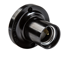 Патрон Е27 Ф П-01 Е27 карболитовый потолочный IN HOME | код 4690612032238 | IN HOME