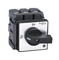 ВЫКЛЮЧАТЕЛЬ-РАЗЪЕДИНИТЕЛЬ 3P 80A С ЧЁРНОЙ РУКОЯТКОЙ НА ДВЕРЦУ 4 ВИНТАМИ | код MSD80320B | Systeme Electric