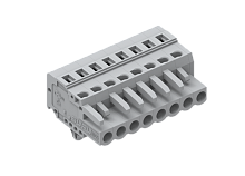 450108/030 Розетка каб. MCS с монтаж.ножками шаг 5.0мм, 8 конт., сер., шт | код 450108/030 | SUPU