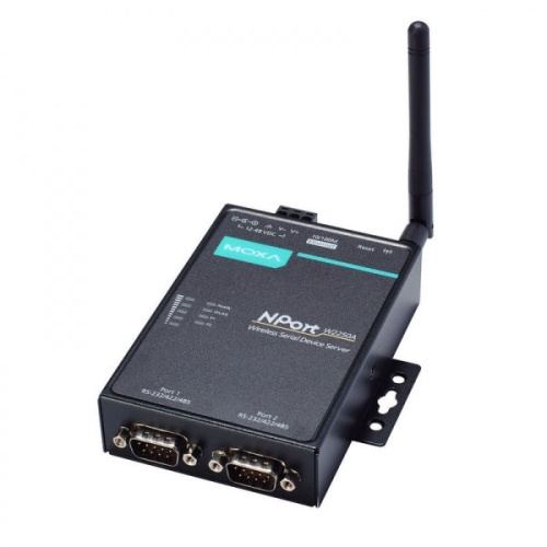 Сервер NPort W2250A-EU 2 Port Wireless Device Server, 3-in-1, 802.11a/b/g/n WLAN, 12-48 VDC, w/adapter | код 00-06078149 | MOXA