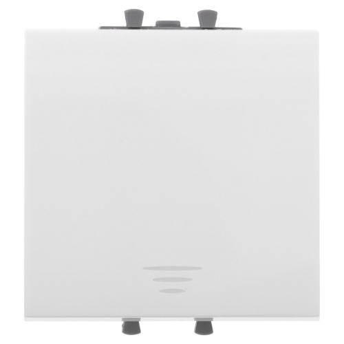 Кнопка одноклавишная модульная, Avanti, Белое облако, 2 модуля | код 4400152 | DKC