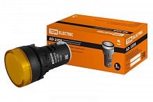 Лампа AD-22DS(LED)матрица d22мм желтый 110В AC/DC TDM | код SQ0702-0030 | TDM