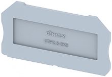 Концевая пластина для клемм, синяя CTP2.5-2x2-BLUE | код 3911010001 | Elmex