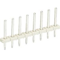 Штыревой контакт, вертикальный, на плату, диаметр штыря 0,8 мм, шаг 3,5 мм, 3 полюса, фиксация на плате пайкой, 250V, 6А, цвет: серый, серия 8543 | код Z5.531.0325.0 | Wieland