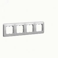 Cariva DIY Рамка 4 поста алюминий | код 695994 | Legrand