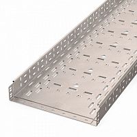 Лоток перфорированный Стандарт INOX (AISI 409) 400х80х3000 (1,0 мм) (6 м/уп) Промрукав | код PR16.2424 | ПРОМРУКАВ