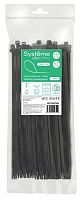 Стяжка кабельная нейлоновая 380х7.6 Чёрная (100шт) в пакете с замком ЗИП-ЛОК | код IMT38076B | Systeme Electric