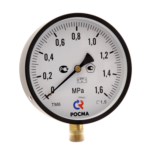 Манометр общетехнический радиальный ТМ-610Р.00 0...25 МРа М20х1.5 кл.1.5 | код 8617 | РОСМА