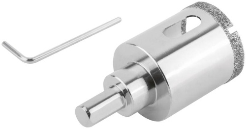 Коронка кольцевая по керамограниту камню и кафелю алмазная с центровочным сверлом 35х70мм FIT 16216 фото 5