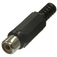 Разъём RCA SZC RP-406, чёрный | код 107141 | SZC