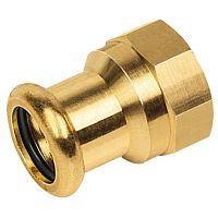 Переходник бронза пресс 35 х 1' ВР для медных труб (18270351) | код RG008TFB6Q6E7N | Sanha