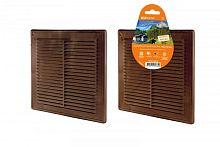 Решетка разъемная с москитной сеткой, 150х150 ЭКО (коричн.) TDM | код SQ1807-0076 | TDM