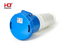 Розетка 233 переносная 2Р+РЕ 63А 230В IP54 HLT | код 083-03-27 | HLT