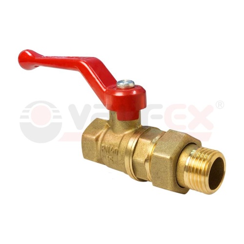 Кран шаровой латунный с американкой ВН/НР ручка-рычаг 1дюйм (16/4) | код VF.225.LR1.100 | VALFEX Кран шаровой латунный с американкой ВН/НР ручка-рычаг 1дюйм (16/4) | код VF.225.LR1.100 | VALFEX