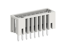 425204 Вилки на плату MCS горизонт. шаг 2.5мм, 4 конт., бел., шт | код 425204 | SUPU