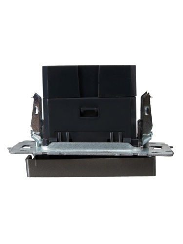 BRITE Роз. USB A+C 18Вт РЮ11-1-БрС сталь IEK | код BR-U22-018-K46 | IEK фото 2