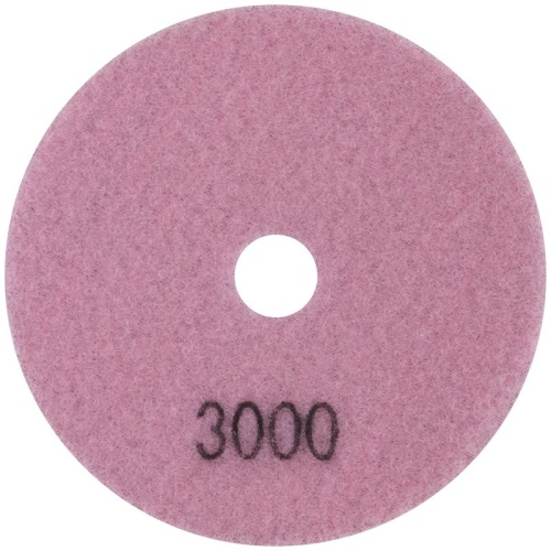 Круг алмазный гибкий шлифовальный АГШК (липучка), влажное шлифование, 100 мм, Р3000 | код 39847 | FIT фото 2