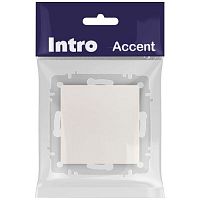 Выключатель Intro Accent 6-101-06 , 10А-250В, IP20, СУ, AL/CU, перламутр | код Б0063430 | ЭРА