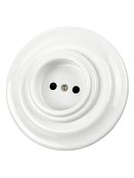 Розетка скрытой установки фарфоровая 2П 10А 250В белая «Болонь» TDM | код SQ1820-0021 | TDM