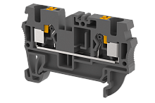 Клемма проходная PUSH-IN 4 мм2, на 2 подключения, черная PQ4-BLACK | код 3103010005 | Elmex