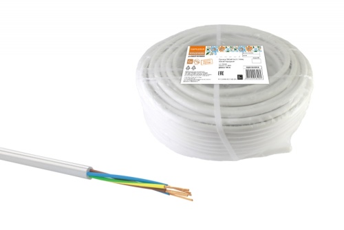 Провод ПВСмб 5х2.5 (бухта 100м) белый Народный ТРТС | код SQ0118-0916 | РЭМЗ ТМ Провод ПВСмб 5х2.5 (бухта 100м) белый Народный ТРТС | код SQ0118-0916 | РЭМЗ ТМ