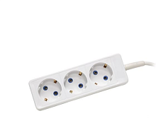 Удлинитель 3х5м с заземл. 10А IP20 ПВС 3х0.75 Космос | код YKsm5m-3g-Z(10A)P | КОСМОС