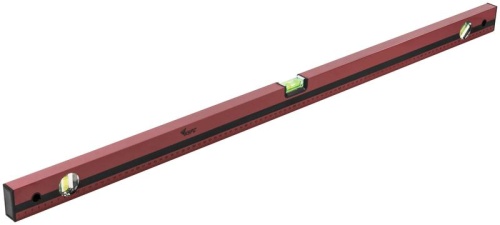 Уровень "Оптима" 1000мм 3 глазка фрезерованная рабочая грань красн. корпус КУРС 18025 фото 2
