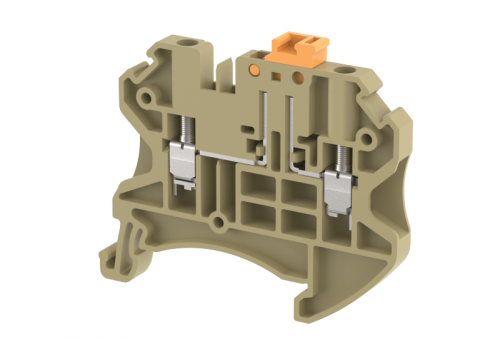 Клемма проходная винтовая 2,5 мм2 с размыкателем, на 2 подключения, хаки TQK2.5-KHAKHI | код 1202120006 | Elmex Клемма проходная винтовая 2,5 мм2 с размыкателем, на 2 подключения, хаки TQK2.5-KHAKHI | код 1202120006 | Elmex