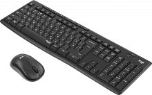 Клавиатура + мышь Logitech MK295 Silent Wireless Combo (Ru layout) клав:черный мышь:черный USB беспроводная (920-009807) | код 1427063 | Logitech