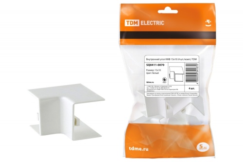 Внутренний угол КМВ 15х10 (4 шт./комп.) TDM | код SQ0411-0070 | TDM Внутренний угол КМВ 15х10 (4 шт./комп.) TDM | код SQ0411-0070 | TDM