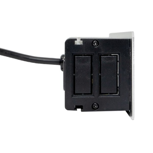 Встраиваемый настольный розеточный блок, 10 модулей, C-Line | код cl-vnbin-10-s | EKF фото 4