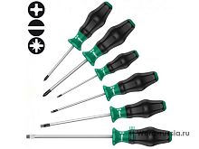 Набор отверток Kraftform Comfort, 6 предметов. 1335/1350/1355/6 | код WE-031553 | Wera