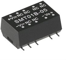 Источник питания DC-DC, 1Вт, вход 36…72В, выход 12В/83мА, изоляция 1500В DC, SMD-корпус, -40…+90С | код SMT01C-12 | MeanWell