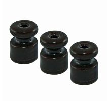 Керамический изолятор для ретро провода черный (10шт) TDM | код SQ2802-0023 | TDM