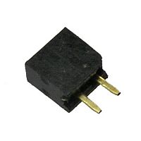 Гнездо для плат 2.00 мм RUICHI PBS2-02 наклон 2.00 мм, 2 контакта | код 55136 | Ruichi