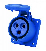 Розетка для скрытой проводки 2Р+РЕ 32А 220В IP44 РЩ-103 | код 26261DEK | DEKraft