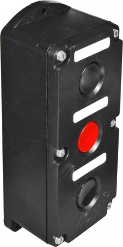 Пост кнопочный ПКЕ212-3, два толкателя цилиндрических черных, один толкатель цилиндрический красный, 3 места, пристраиваемый, 1з+1р, IP40, У3 | код A8303-80076389 | РЕЛЕ И АВТОМАТИКА Пост кнопочный ПКЕ212-3, два толкателя цилиндрических черных, один толкатель цилиндрический красный, 3 места, пристраиваемый, 1з+1р, IP40, У3 | код A8303-80076389 | РЕЛЕ И АВТОМАТИКА