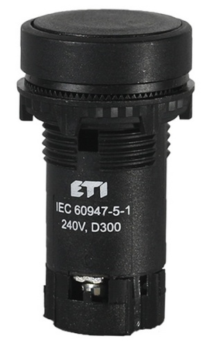 Кнопка утопленная с Н.З контактом TN13B2 (черный) | код 004770064 | ETI