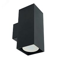 Светильник ДБО 2хGU10 вверх/вниз без ламп черный | код ML1740 48427 | FERON