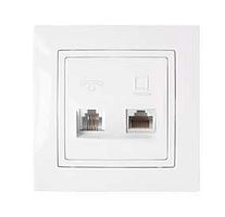 Беларусь Розетка скрыт комбинир Тел+комп | код ТРК-001 | БелТИЗ